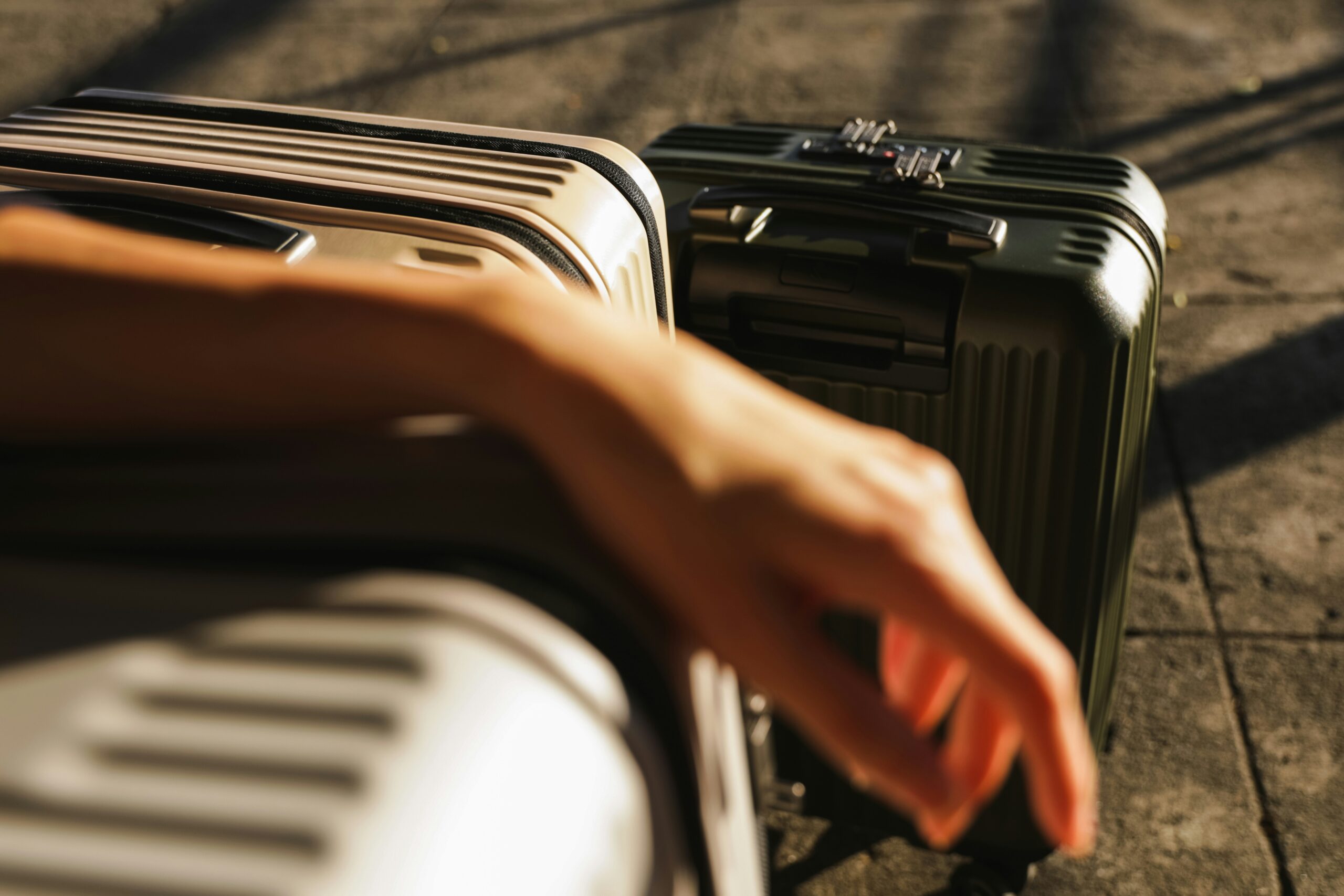 Premium travel luggage packed for a Croatia yacht charter holiday